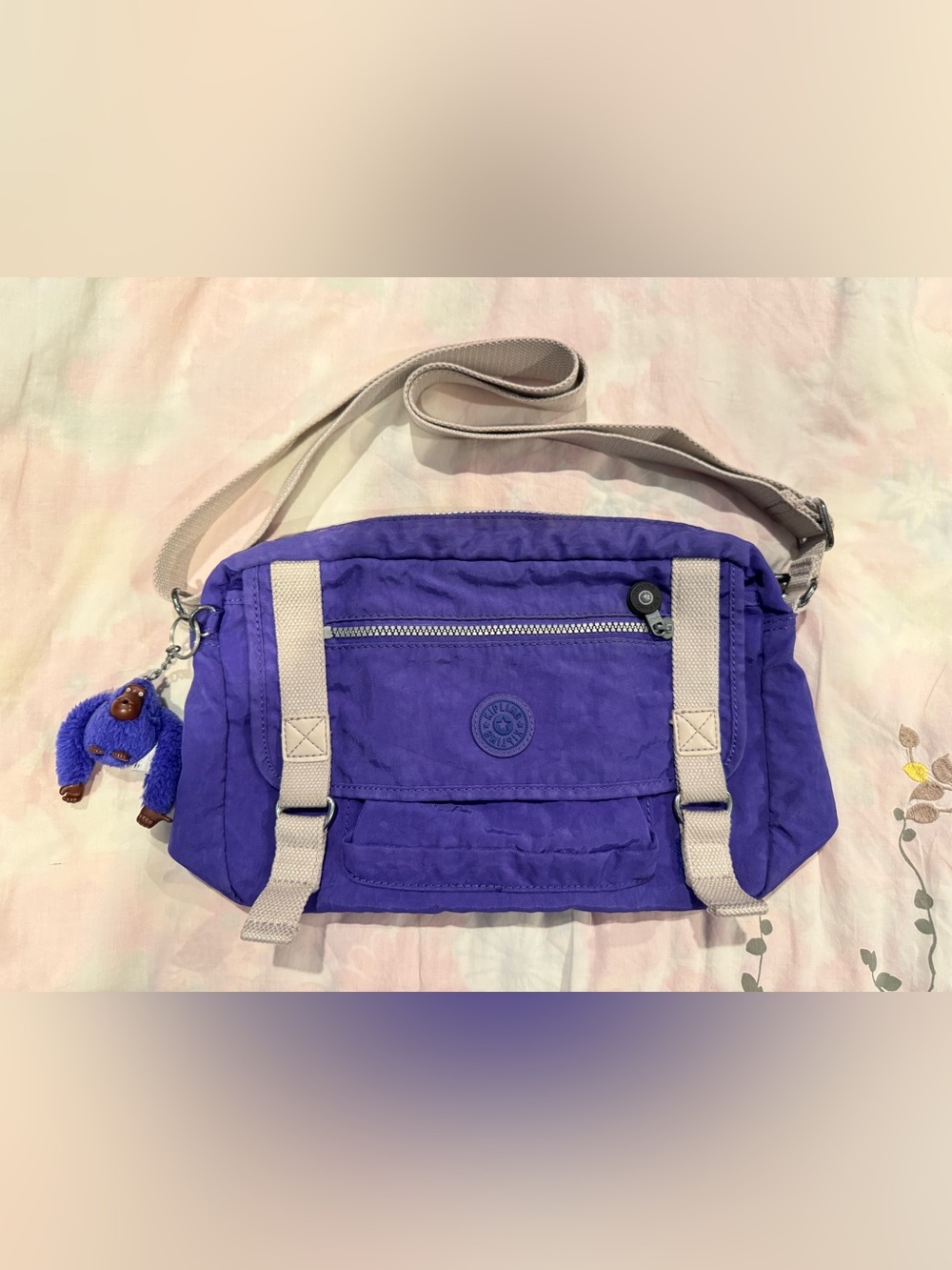 Kipling Gracy Purple Crossbody Messenger Bag